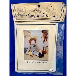 Vintage 1983 Hayseeds Oliver Onion Farmer Doll Sewing Pattern NIP Uncut